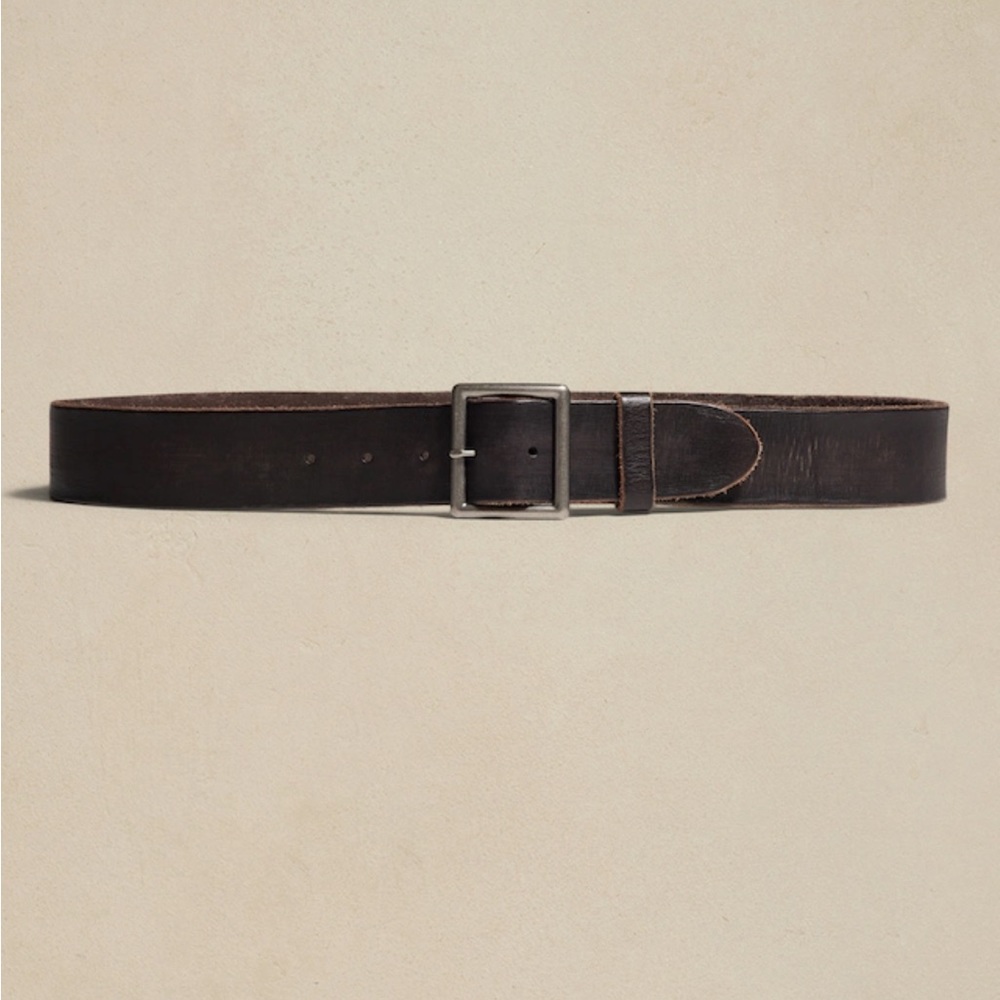 NWOT Banana Republic Rugged leather men’s belt Black size 32